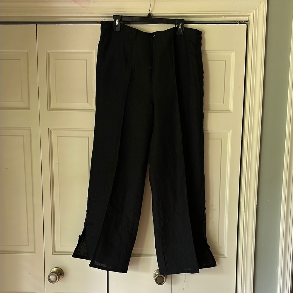 Soft Surroundings Black Wide Leg Pants